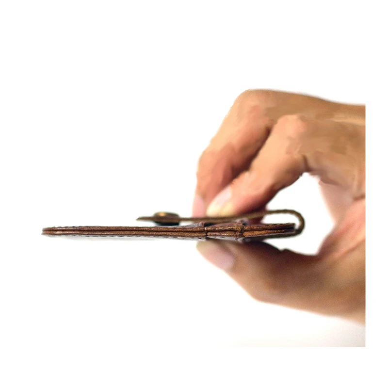 Мини кошельки на застежке маленький кошелек из 100% натуральной кожи мужские