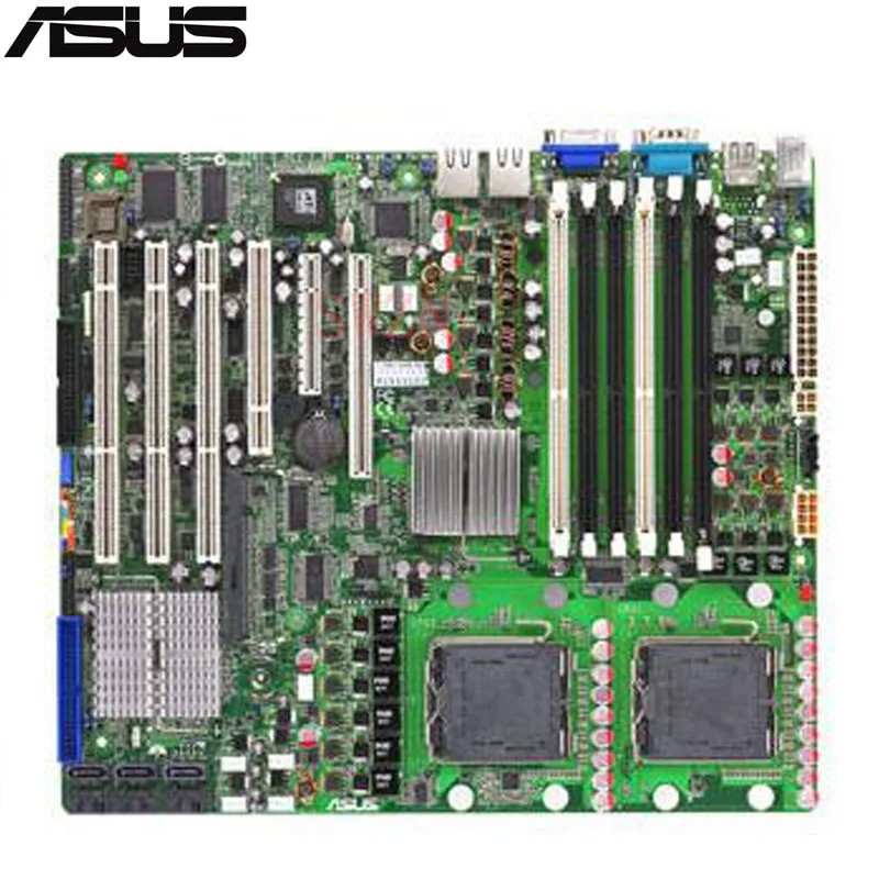 Оригинальный использовать сервер материнская плата для Asus DSBV-D Гнездо F максимум 6