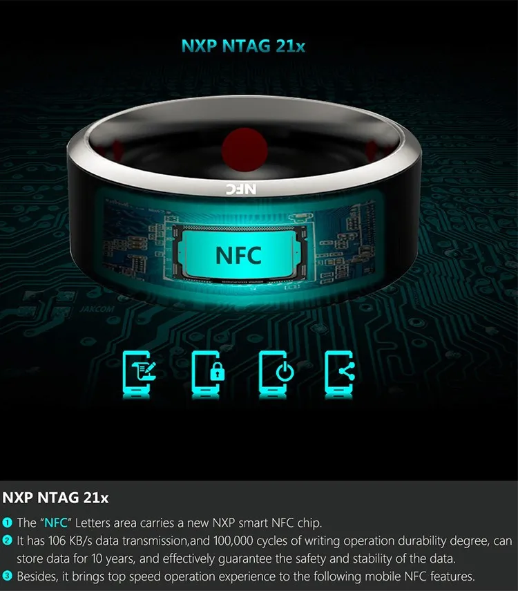 Werable устройства Jakcom R3 Smart Ring electronic CNC металлическое мини волшебное кольцо с IC / ID NFC