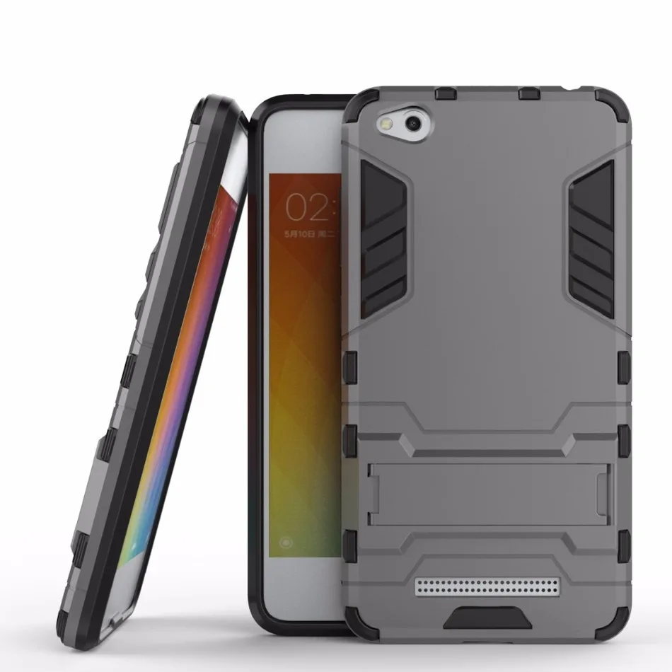 YINGHUI For Xiaomi Redmi 4A Robot Armor Anti-Knock Defender Case Xiomi TPU Cover Hongmi Shockproof with Holder |