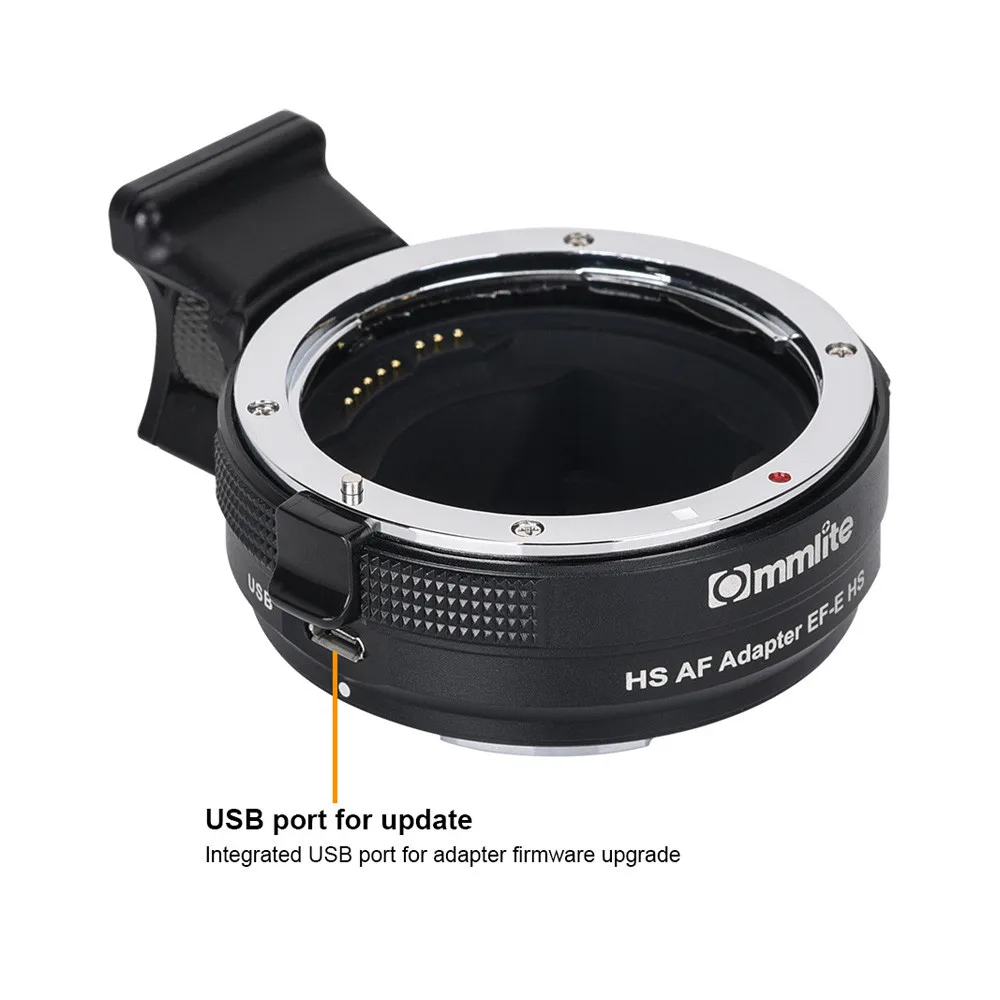 Commlite CM EF E HS более быстрый адаптер для объектива с автофокусом Canon EF/EF S камеры sony