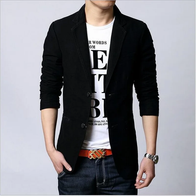 Для мужчин две пуговицы блейзеры Лоскутные костюмы куртка верхняя одежда