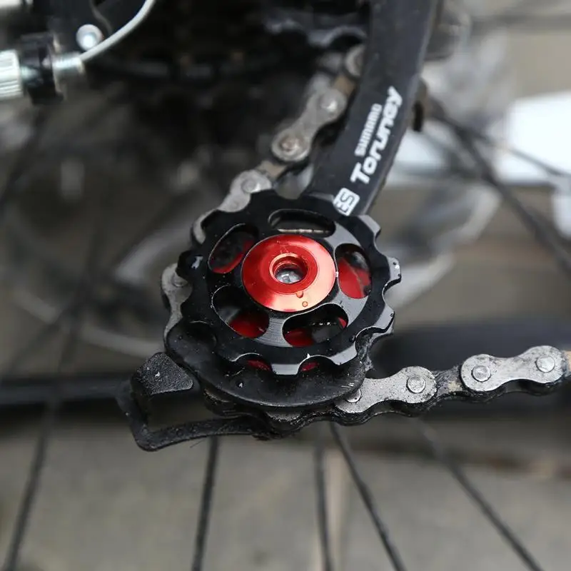 Заднее колесо велосипеда MTB 11 Т переключатель керамический подшипник шкив ЧПУ дорожный велосипед направляющий ролик направляющий часть открытый велосипедный аксессуар