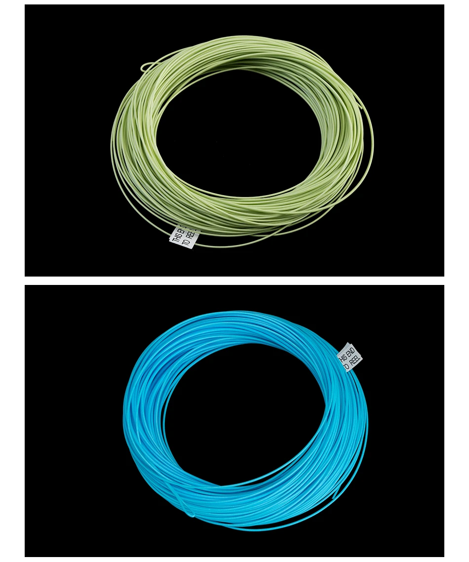 Piscifun меч Fly Line Вес вперед 90/100FT плавающая Летающая леска с сварная петля WF3/4 5/6 7/8wt Fly Line