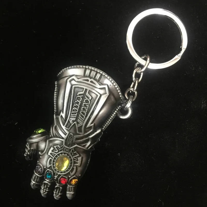 2019 Marvel Мстители Endgame танос Бесконечность перчатки рукавицы брелок для мужчин
