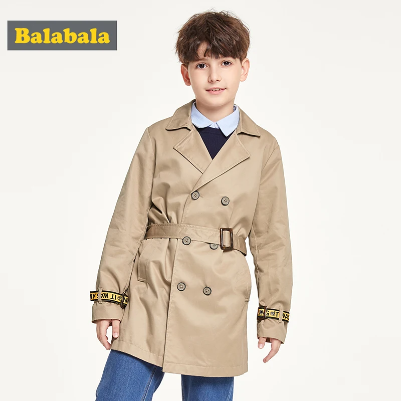 Balabala/детская одежда куртка 2019 г. Осенний Новый стильный Тренч для больших