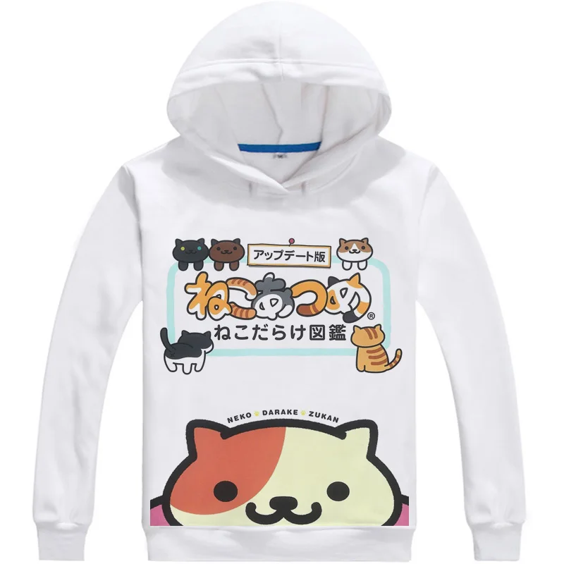 Неко Atsume Китти коллектор 3D толстовки Для мужчин в стиле хип-хоп с капюшоном и