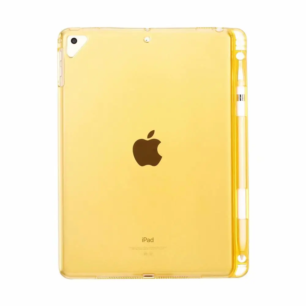 gold Ультратонкий Прозрачный мягкий кремний чехол для планшета из ТПУ для iPad mini 5 4 3 2 1 чехол для карандашей для iPad mini 1 2 3 4 5 - Цвет: gold