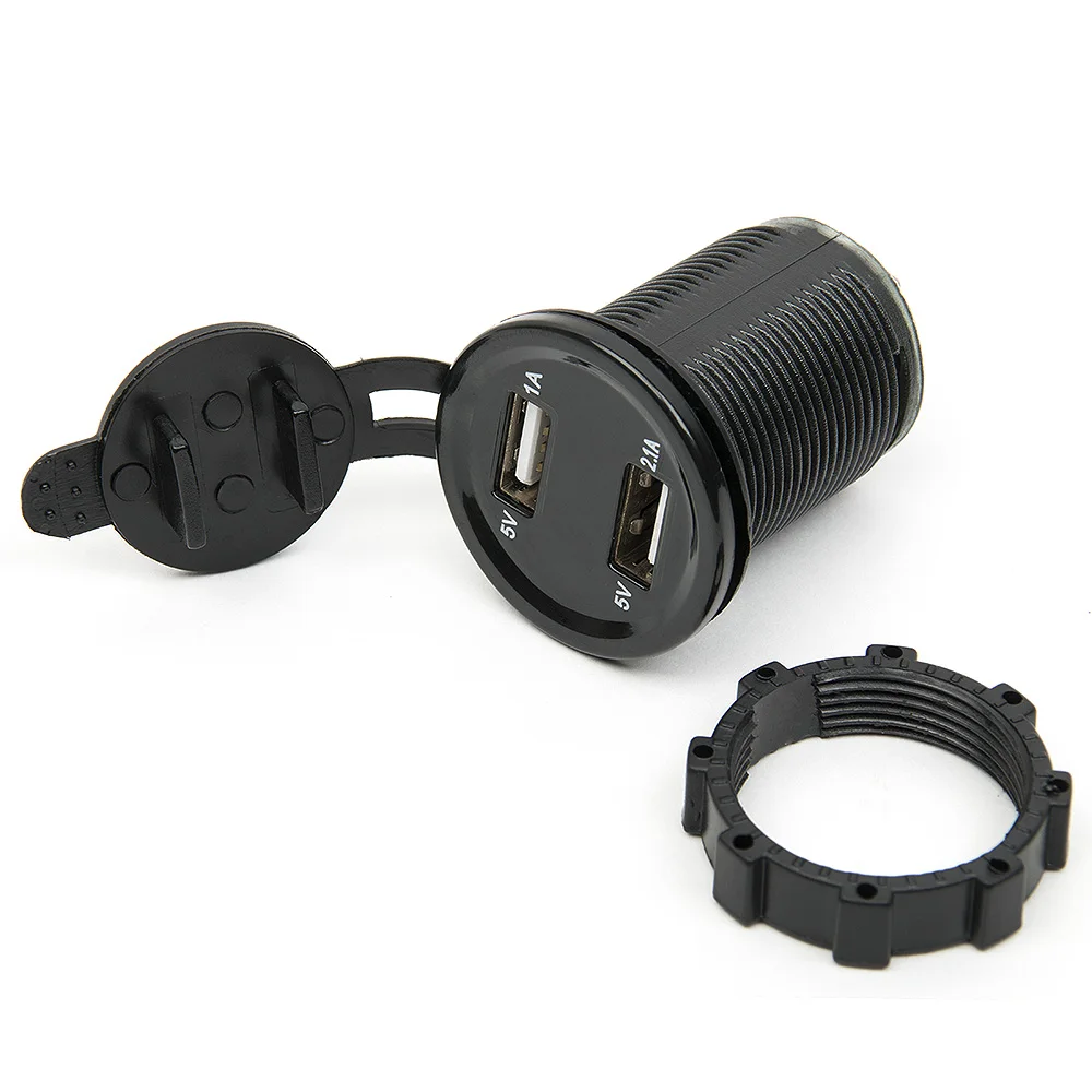 Двойной USB прикуриватель для мотоцикла автомобильный зарядное устройство гнездо