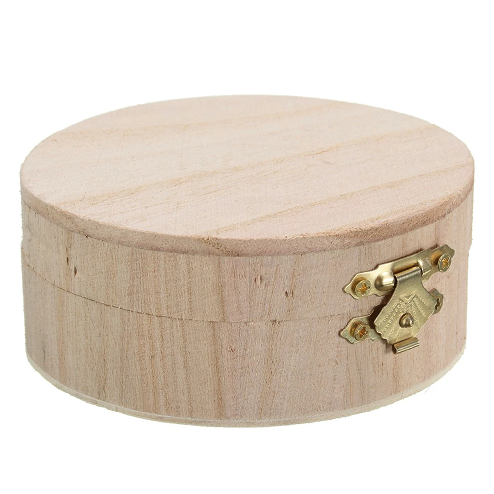 Новое поступление натуральная круглая деревянная коробка Подарки Маленькие