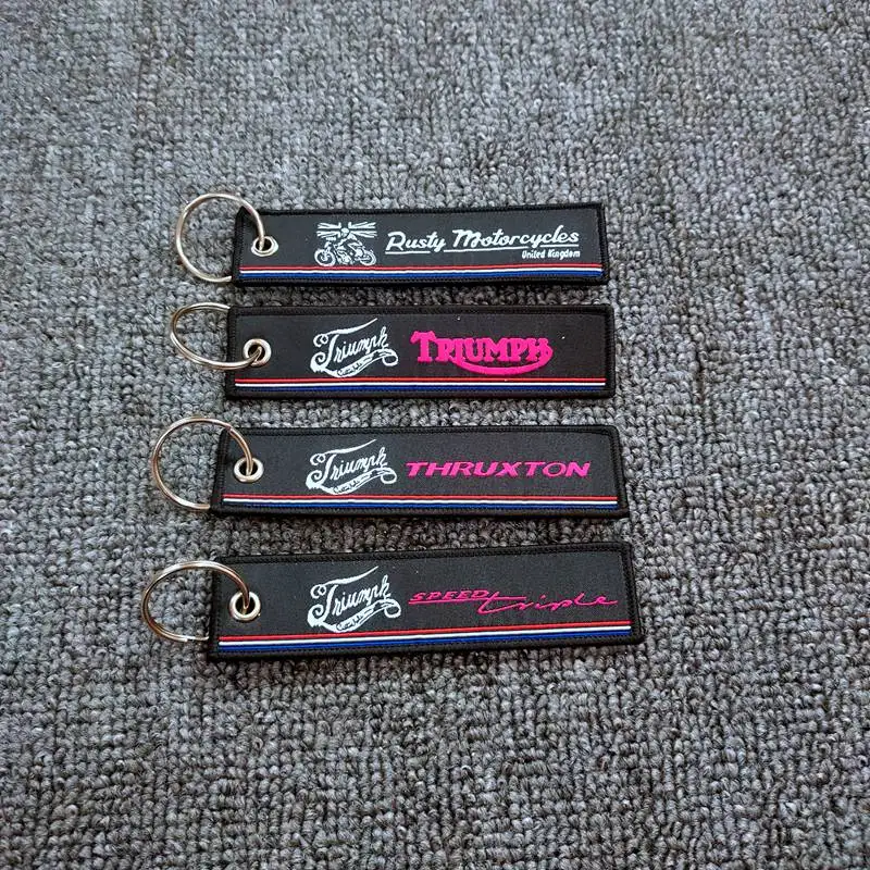 Цепочка для ключей мотоцикла плетеный брелок Триумф трекстон|Накладки и