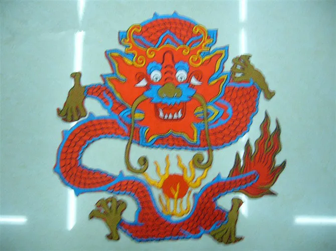 Большой дракон животных вышитые патчи железные на шитье для одежды аппликация