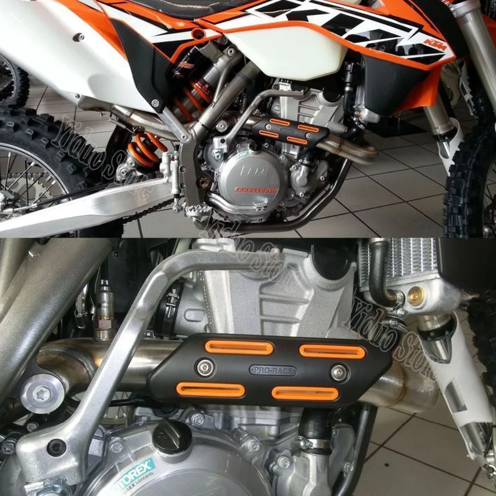 Для ktm exc honda crf 230 Байк мотокросс универсальная средняя выхлопная система глушитель разъем глушителя протектор