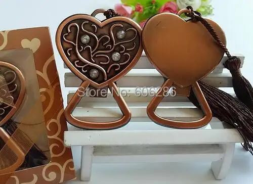 50 шт./лот свадебные подарки античная Золотая открывашка для бутылок в форме