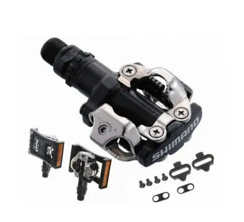 PD M520 бесклипсовый SPD педали MTB гоночный велосипед запчасти для горного велосипеда - Цвет: black whit PD22