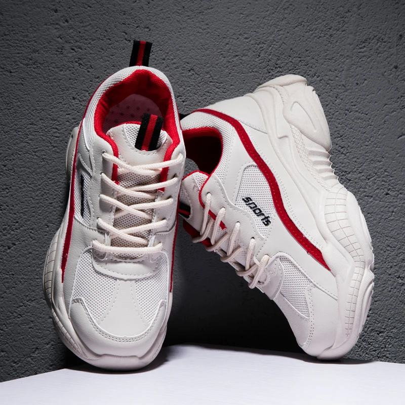 Женские кроссовки для бега LUONTNOR увеличивающие рост в стиле ретро дышащая