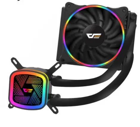 DT120 DarkFlash Aigo cpu кулер для воды 120 мм бесшумный ПК Вентилятор жидкостный Охлаждающий радиатор алюминиевый кулер для воды радиатор Поддержка Intel/AMD - Цвет лезвия: DT120