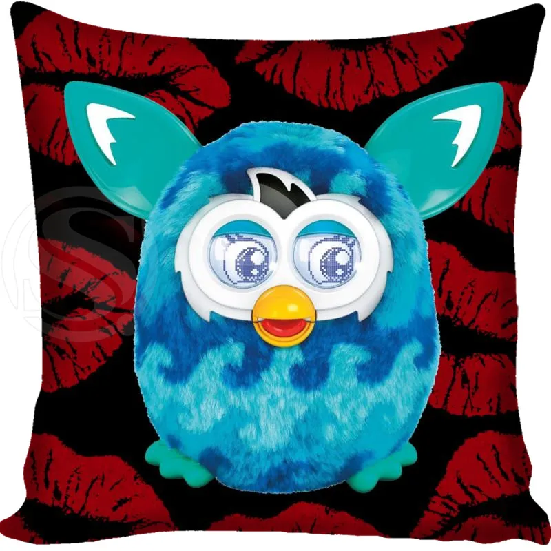 На заказ Furby квадратный чехол для подушки на заказ на молнии для спальни домашний чехол для подушки 1 шт. на заказ 40x40 см