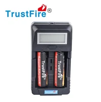 trustfire tr 011 digital smart lcd display li ion battery charger 2 x trustfire protected 18650 3 7v 2400mah lithium batteries