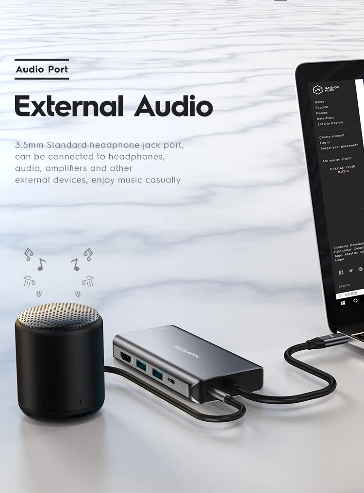 NOHON usb-хаб 3,0-Мульти USB C концентратор HDMI адаптер аудио NIC порт для MacBook huawei mate 20 Pro type C концентратор USB-C док-станция