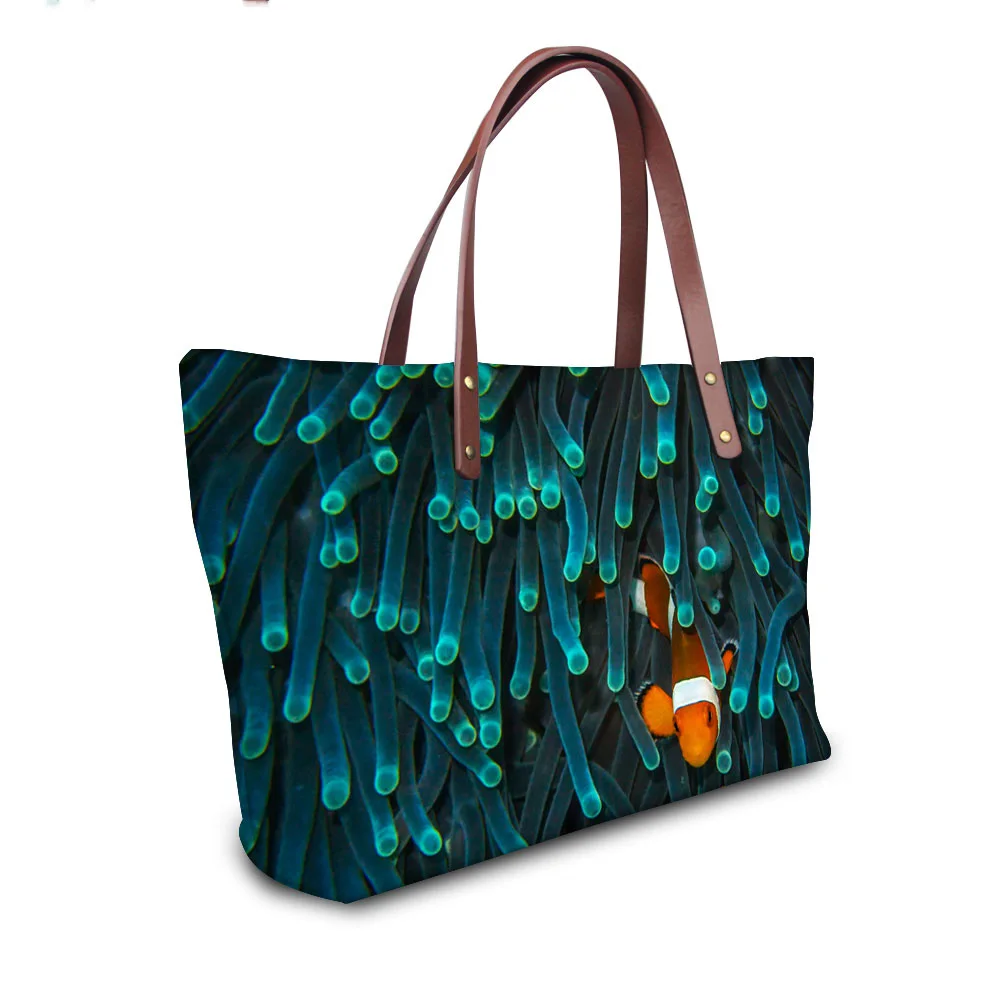 

Высококачественные дизайнерские сумки с тропическим рисунком рыбы, женские сумки-мессенджеры Bolsas, клатч, сумка-тоут, женская сумка Sac a main