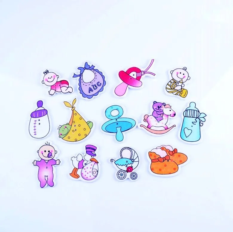 65 шт. деревянные пуговицы с двумя отверстиями | Дом и сад