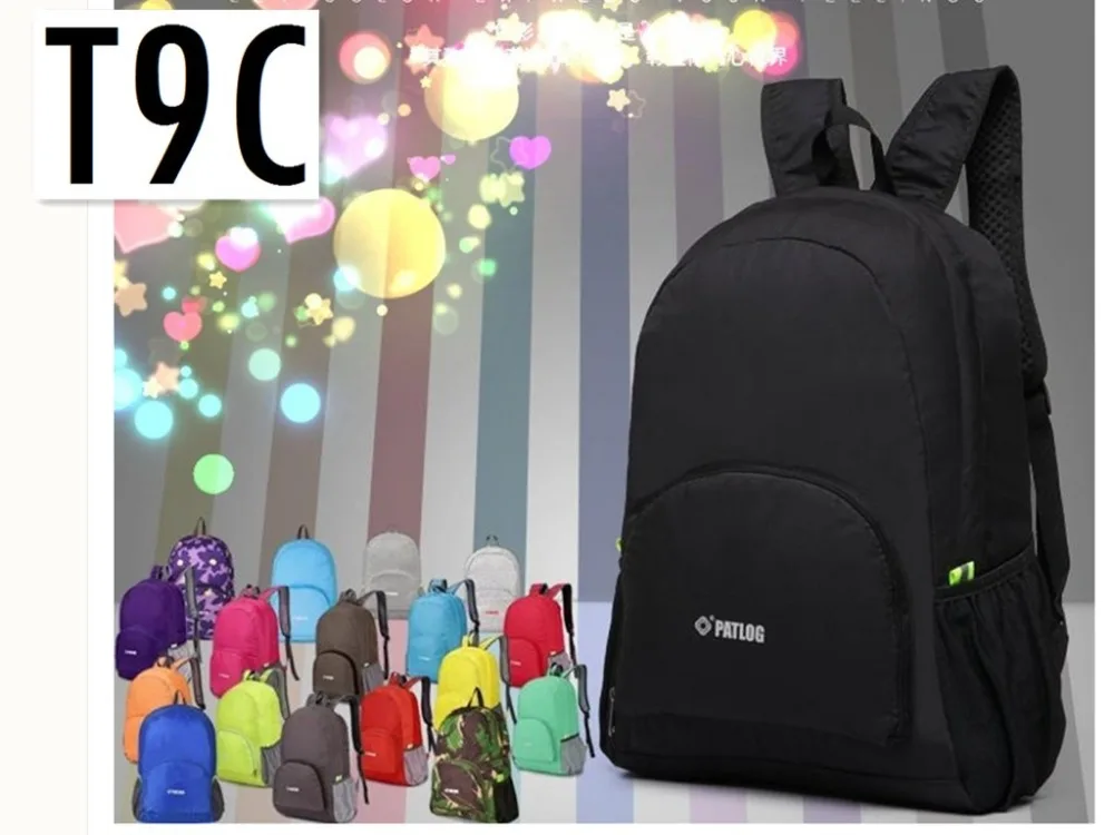 0 сложить рюкзак Отдых сумка складной кожи пакет водонепроницаемый спортивная