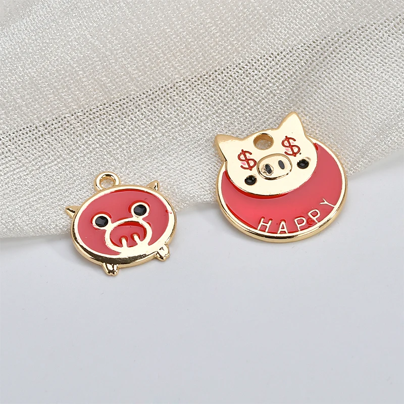 Коллаж в стиле ретро из сплава с леопардовым рисунком Круглые Яйца Подвеска со