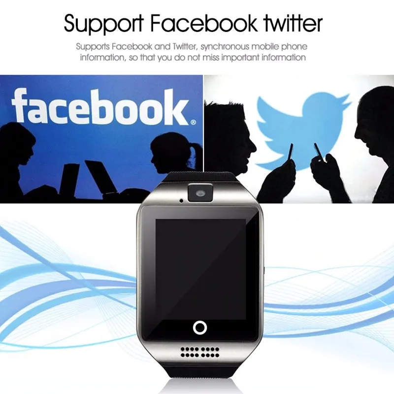 Смарт часы Ataliqi Q18 для мужчин с поддержкой TF sim карты Push сообщение ответ на вызов