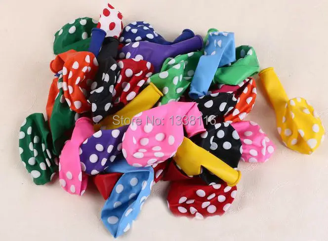 100 шт./лот 12 дюймов 3 2 г воздушные шары в горошек латексные для дня рождения