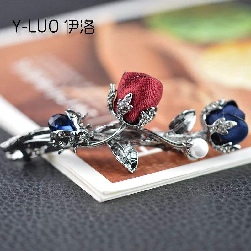 Головные уборы для девочек романтические заколки волос с розами Винтажные