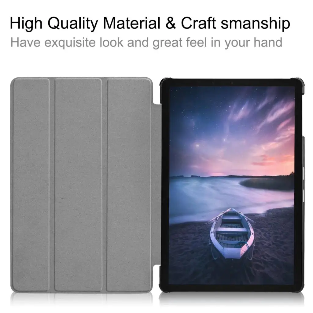 Dulcii для случая samsung Galaxy Tab S4 Tri fold Стенд PU кожа Смарт Protector чехла s4 10 5 T830/T835|Чехлы