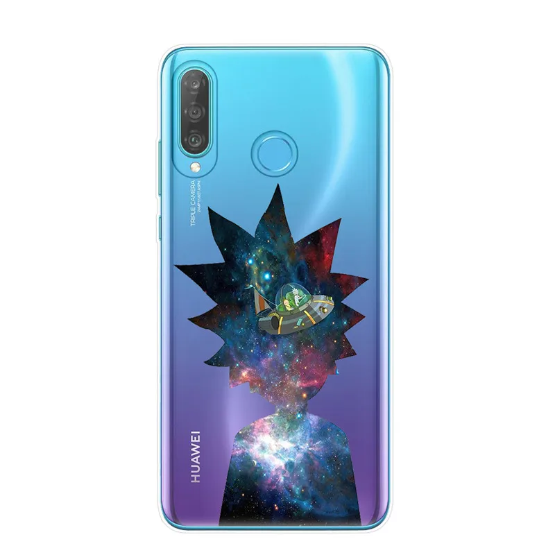 T6366 Мягкий чехол из ТПУ с рисунком Рика и Морти для huawei P8 P9 Lite P10 P20 P30 Honor mate 10 20 Lite Pro, чехлы для телефонов - Цвет: T6366