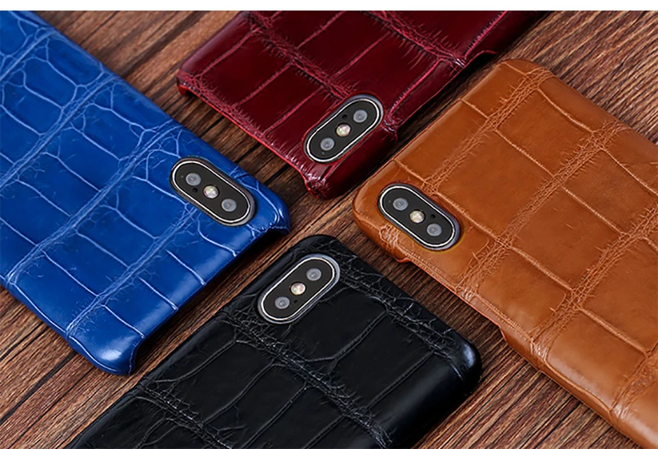 LANGSIDI крокодил Роскошный чехол для телефона из натуральной кожи для iphone 11 pro X XS max XR 6 7 8 8plus 5S SE чехол из натуральной кожи