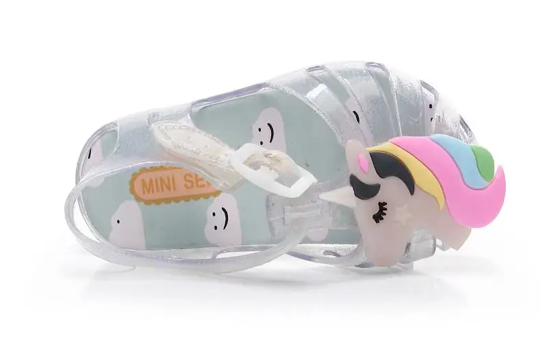 Мини дети 2019 детские сандалии для девочек обувь нескользящие Единорог Детские