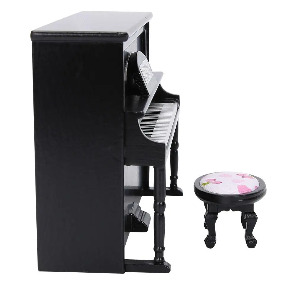Кукольный домик аксессуары 1:12 имитация пианино мини-пианино модель игрушки со