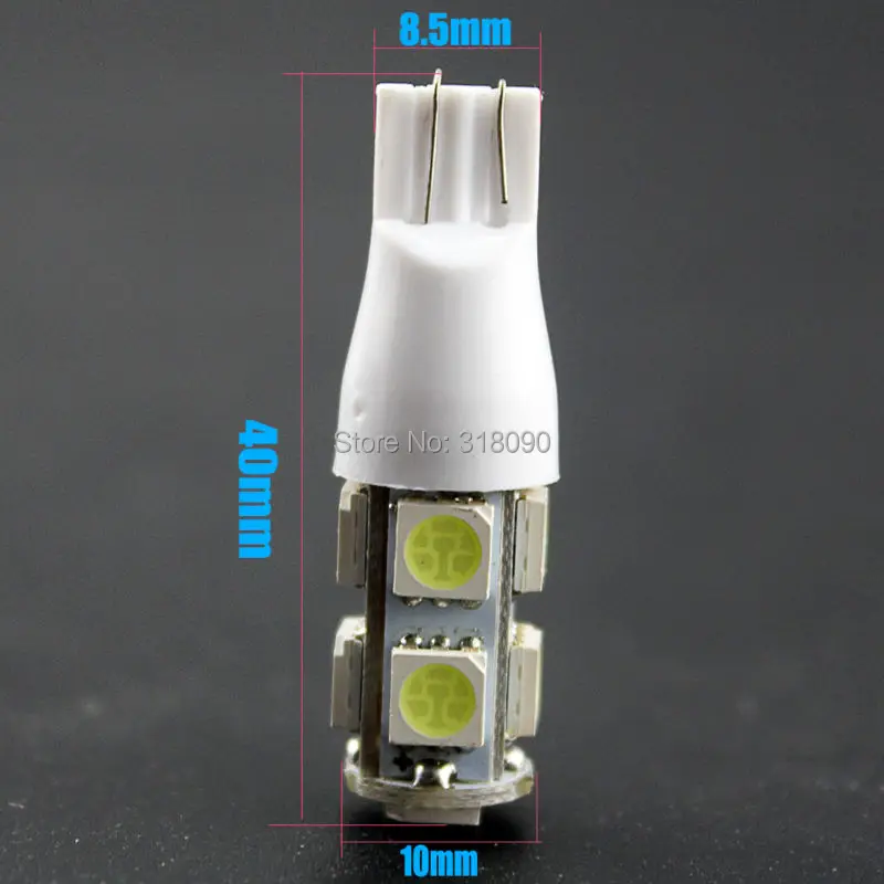 Лучшая цена! 500 шт./лот T15 5050 9 SMD светодиодный 194 168 W5W Стробоскопическая функция
