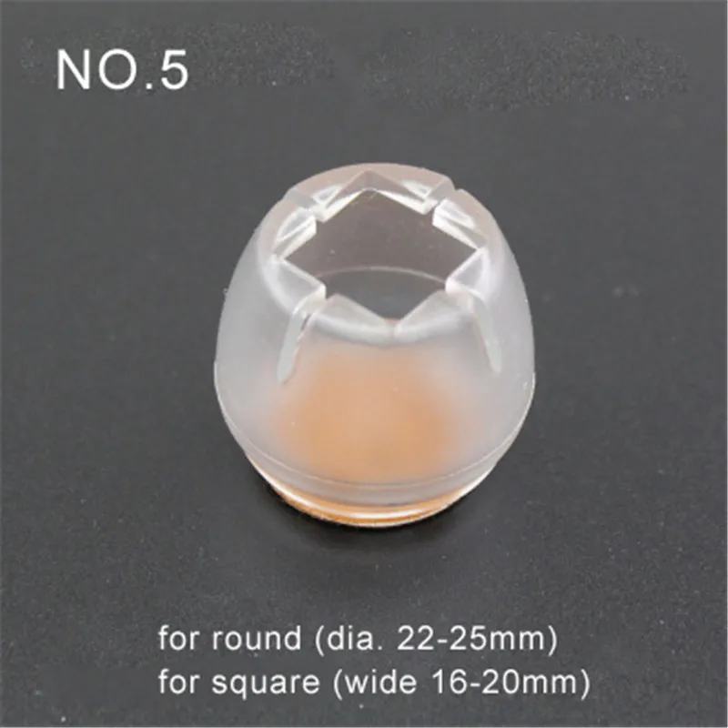 4 шт. Нескользящая круглая нижняя часть для домашнего стула Защита ног войлочная