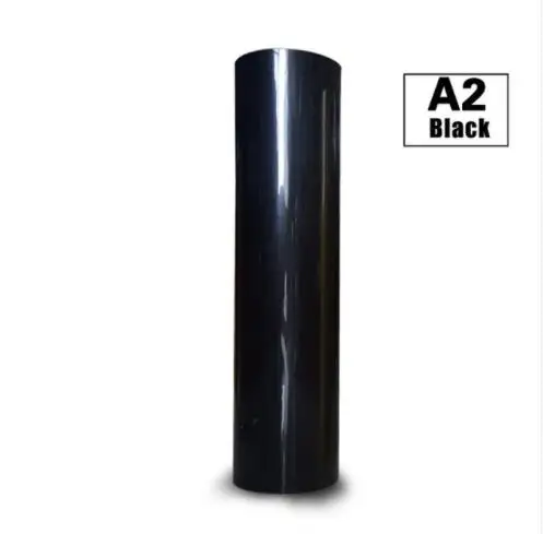 1 лист, 1" x 40"/30 см x 100 см, виниловая футболка с теплопередачей из ПВХ, железная печать на HTV - Цвет: black