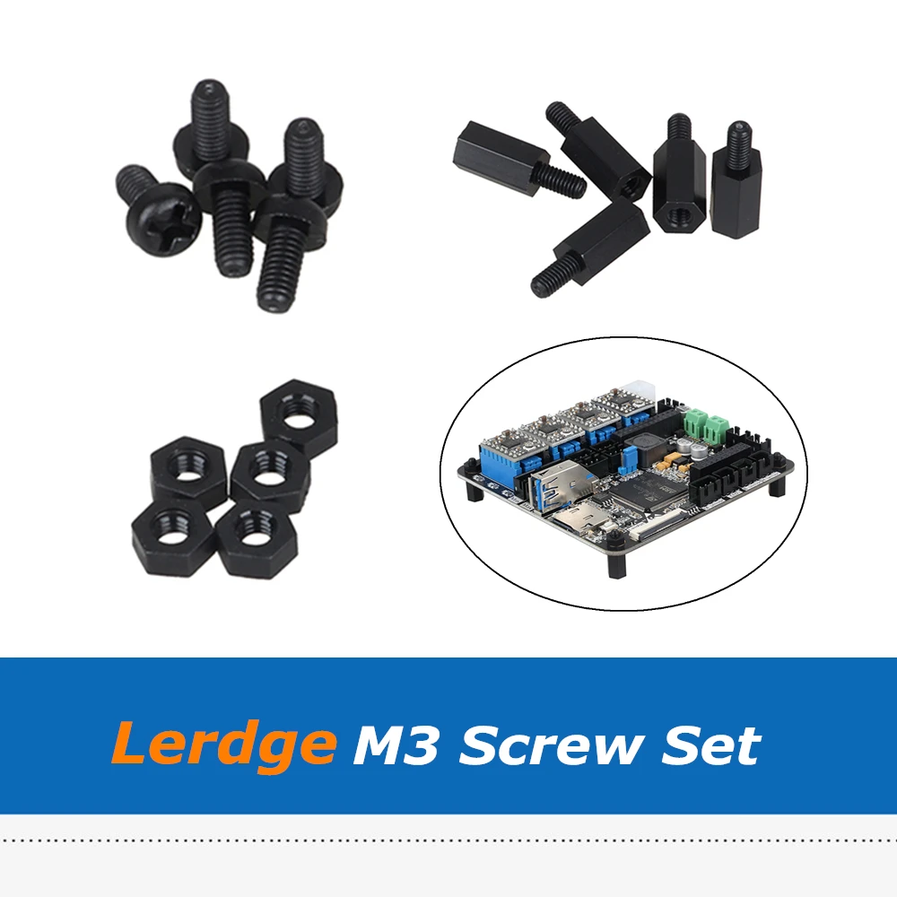 LerdgeX K плата M3 * 10 мм шпилька + 6 изоляционный стопорный винт нейлоновый нейлоновая