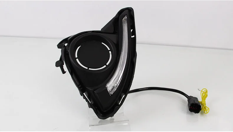 SMRKE DRL для Mazda Demio 2, dzda2, DJ~ подарок/два цвета, 12 В, Автомобильные дневные ходовые огни с рамкой противотуманной фары/Стайлинг автомобиля