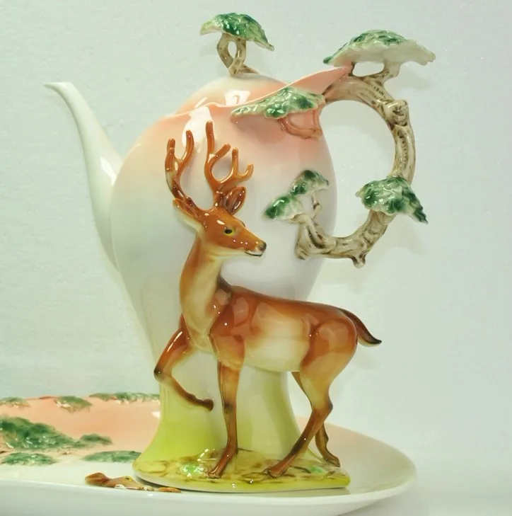 Кофейник Sika Deer керамические кофейники 21 шт. в 1 наборе из костяного фарфора
