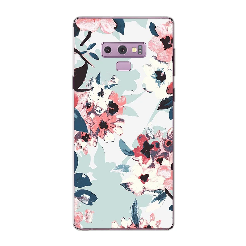 Ciciber чехол для телефона Samsung Galaxy Note 9 8 5 4 3 Note9 Note8 Note5 Мягкий ТПУ Flower |