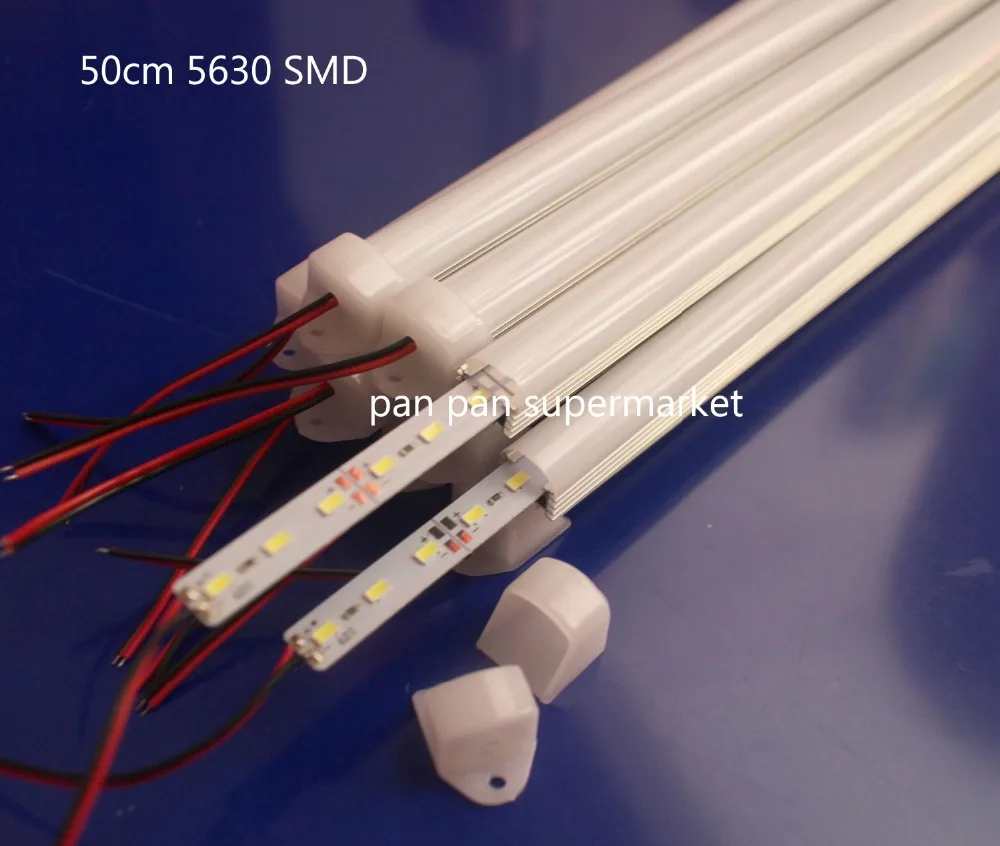 5Pcs 50cm DC12V SMD 5630/5730 LED Rigid Strip Bar Light+pc cover Light tube (warm white / cool white) | Лампы и освещение