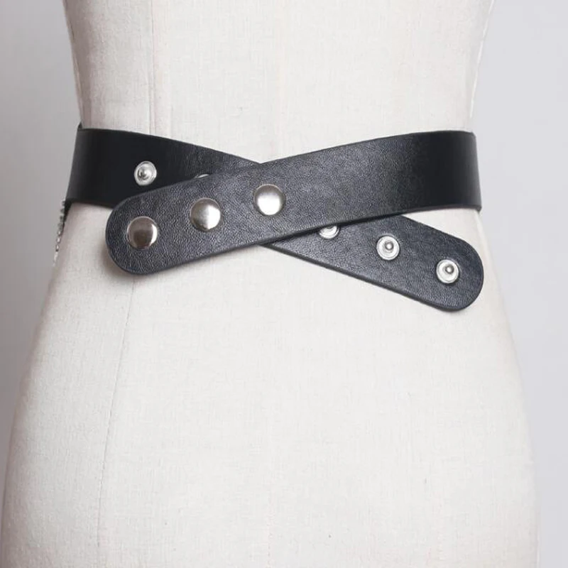 Женский ремень в стиле панк модный серебристый ковбойский с кисточками и