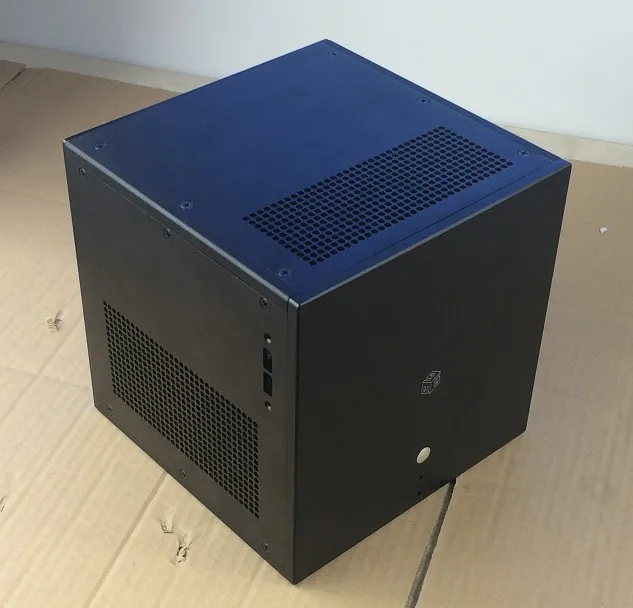 Черный дизайн установка SFX источник питания ITX материнская плата с воздушным охлаждением чехол для компьютера/шасси/DIY коробка(216*216*216 мм