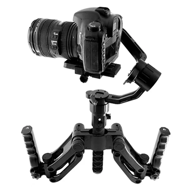 TTKK 4,5 кг нагрузка 5 оси стабилизатор Gimbal для Zhiyun Crane 2 Plus Feiyu регулируемые пружины двойные рукоятки Ручка