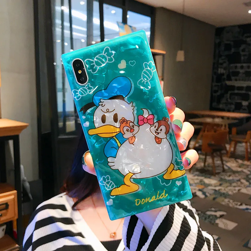 Чехлы для телефонов с изображением Дональда Дака iPhone XR XS MAX глянцевый мягкий