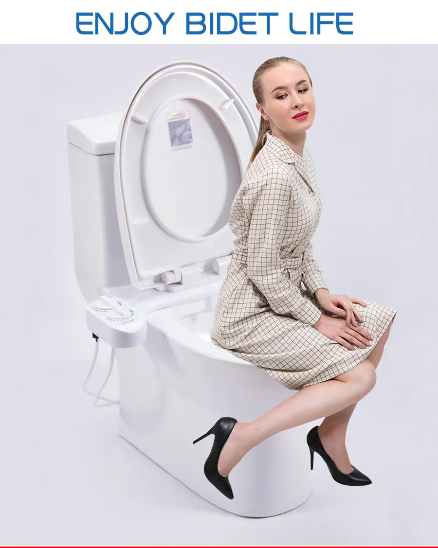 FOHEEL неэлектрическое сиденье для унитаза биде горячая холодная вода ванная комната мусульманский Shattaf стиральная Биде Распылитель самоочищающаяся насадка