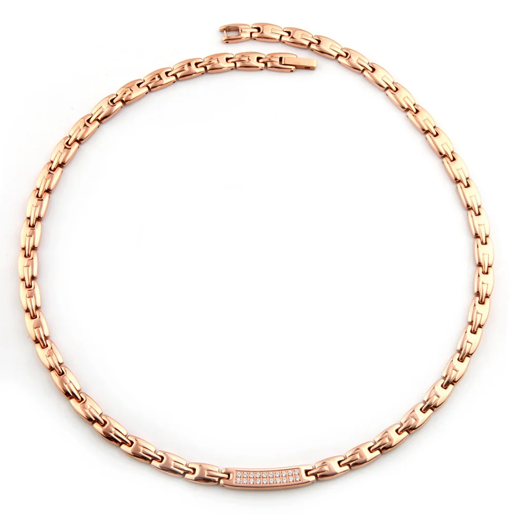rose gold(5in1) 38 модные ювелирные изделия, полностью чистый 99.9% Германий 316L, нержавеющая сталь, розовое германий, золотой браслет, ожерелье, браслеты, ювелирные изделия - Окраска металла: rose gold(5in1)